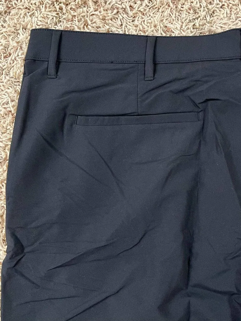 Banana Republic Men's Flat Front Pants Black, Size 40x32 (New)